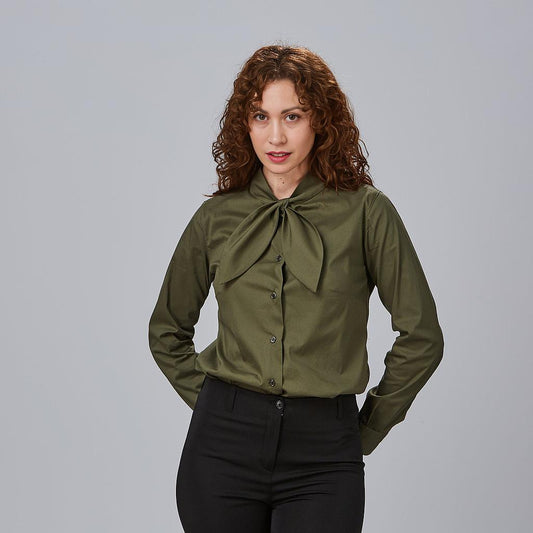 240008-149 - CAMISA MUJER CINZIA VERDE CAQUI