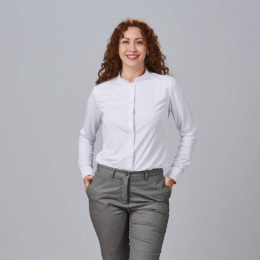 240013-101 - CAMISA MUJER C/MAO INTERLOCK RENATA BLANCO