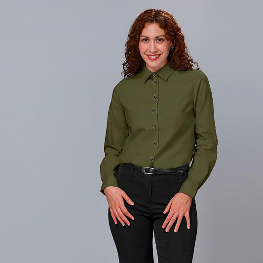 240031-149 - CAMISA MUJER BRUNA VERDE CAQUI