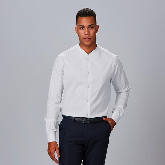 260012-101 - CAMISA HOMBRE SLIM FIT FIL A FIL RICCARDO BLANCO