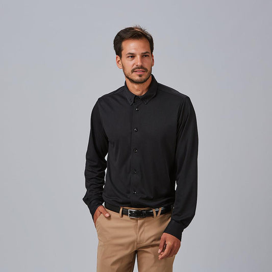 260016-001 - CAMISA HOMBRE SLIM FIT SALVATORE NEGRO