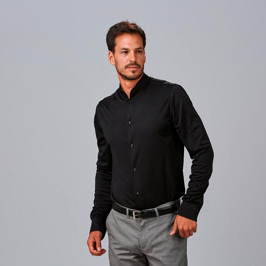 260018-001 - CAMISA HOMBRE C/MAO SLIM FIT INTERLOCK PIETRO NEGRO