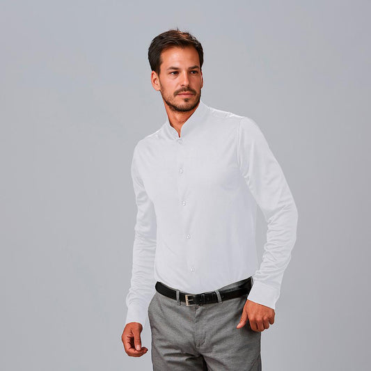 260018-101 - CAMISA HOMBRE C/MAO SLIM FIT INTERLOCK PIETRO BLANCO