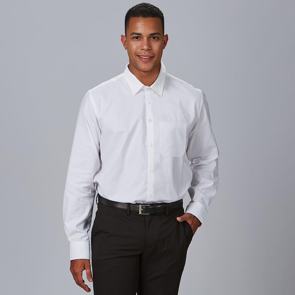 295000-101 - CAMISA HOMBRE M/L POP. "REDLINE" BLANCO