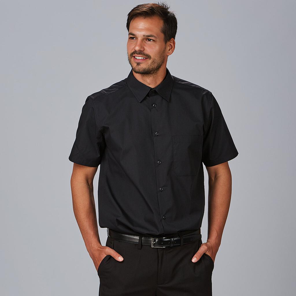 295100-001 - CAMISA HOMBRE M/C POP. "REDLINE" NEGRO