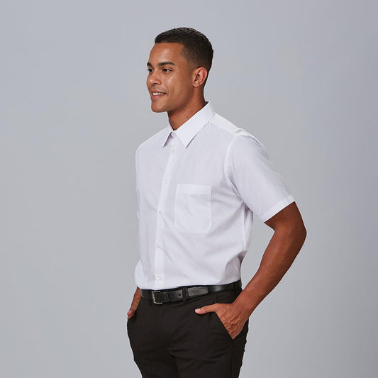 295100-101 - CAMISA HOMBRE M/C POP. "REDLINE" BLANCO