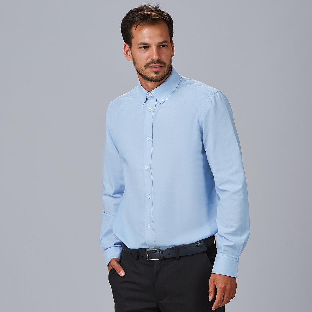 295200-107 - CAMISA HOMBRE M/L OXFORD "REDLINE" CELESTE