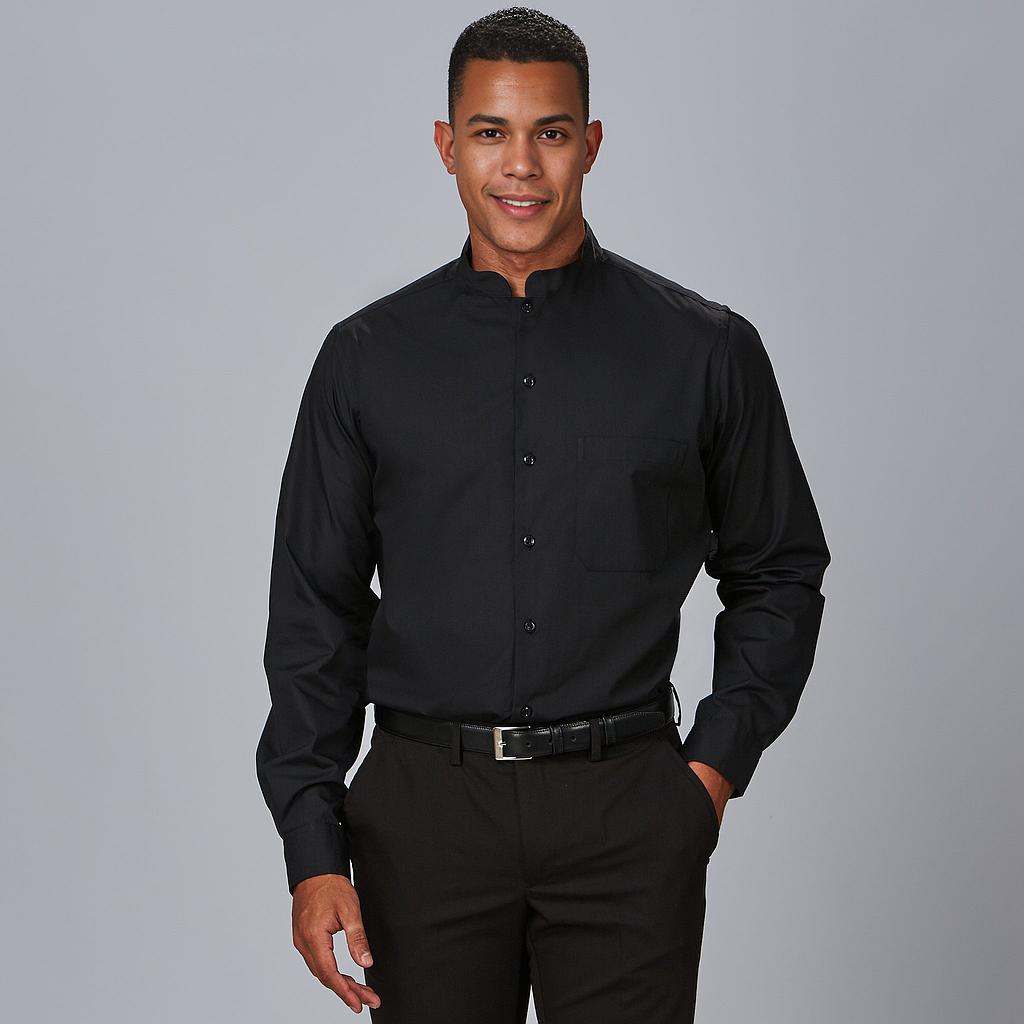 296000-001 - CAMISA HOMBRE C/MAO M/L POP. "REDLINE" NEGRO