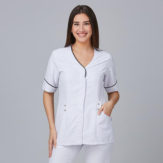 635800-101 - BLUSA MUJER CINTA BLANCO