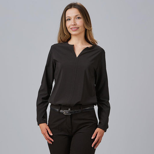 651400-001 - BLUSA MUJER ELASTICA NEGRO