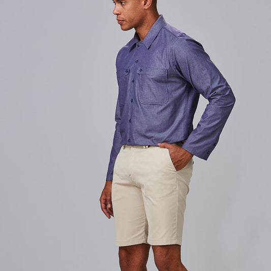 700055-110 - BERMUDA HOMBRE CHINO T400 BEIGE