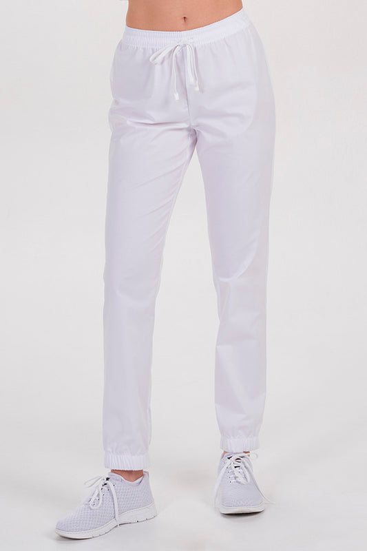 8097500 - Pantalón goma tobillo elástico blanco