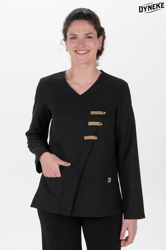 8258571 - Chaqueta presillas m/l negra