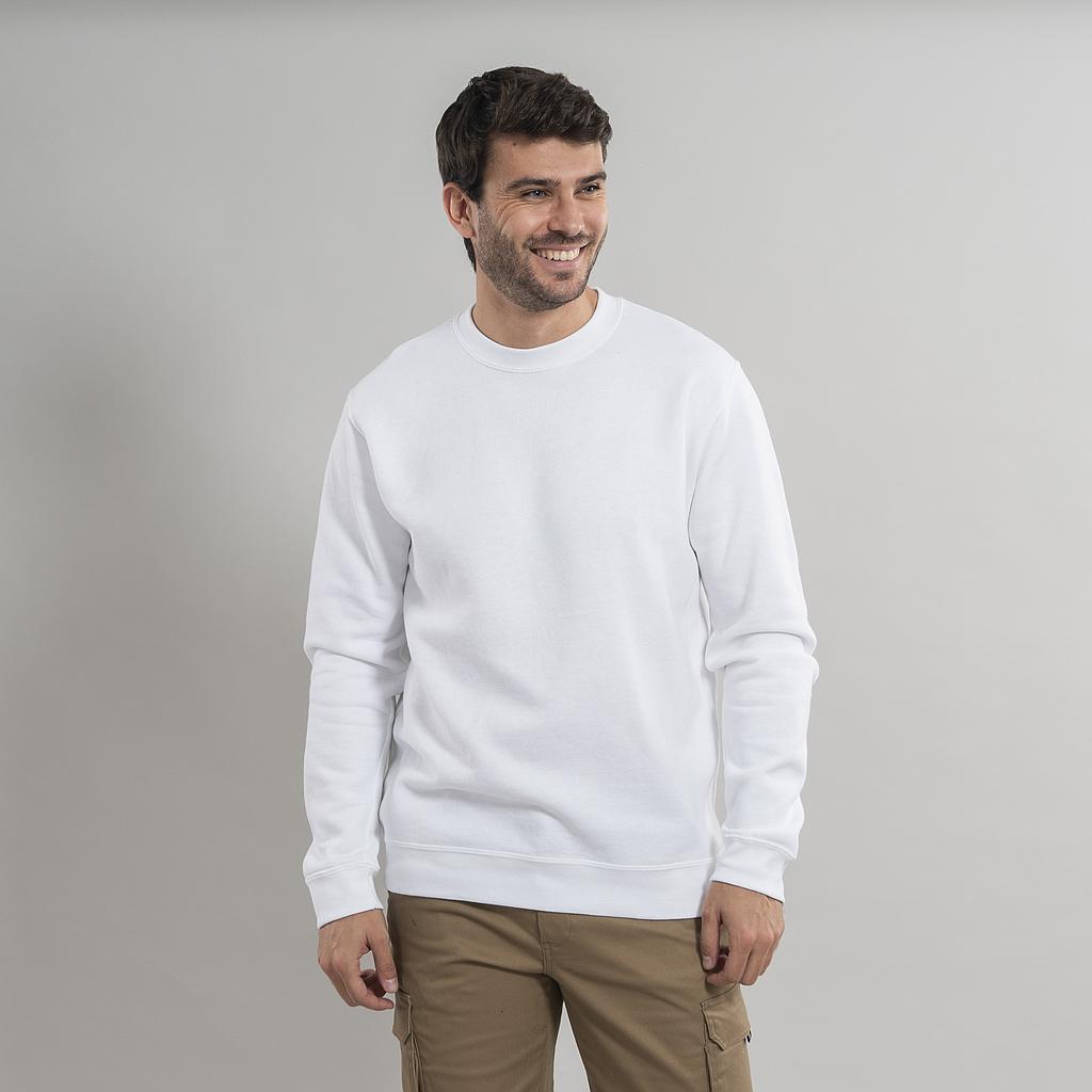 850018-101 - SUDADERA UNISEX MONTERREI BLANCO