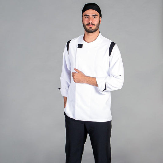 949800-101 - CHAQUETA COCINA UNISEX ABADES BLANCO