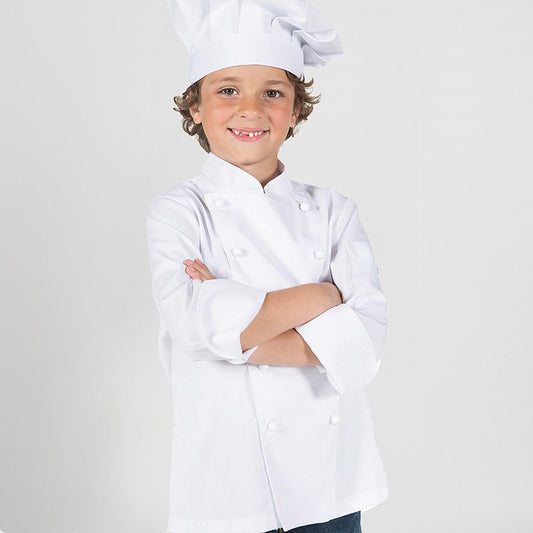 950100-101 - CHAQUETA COCINERO INFANTIL BLANCA